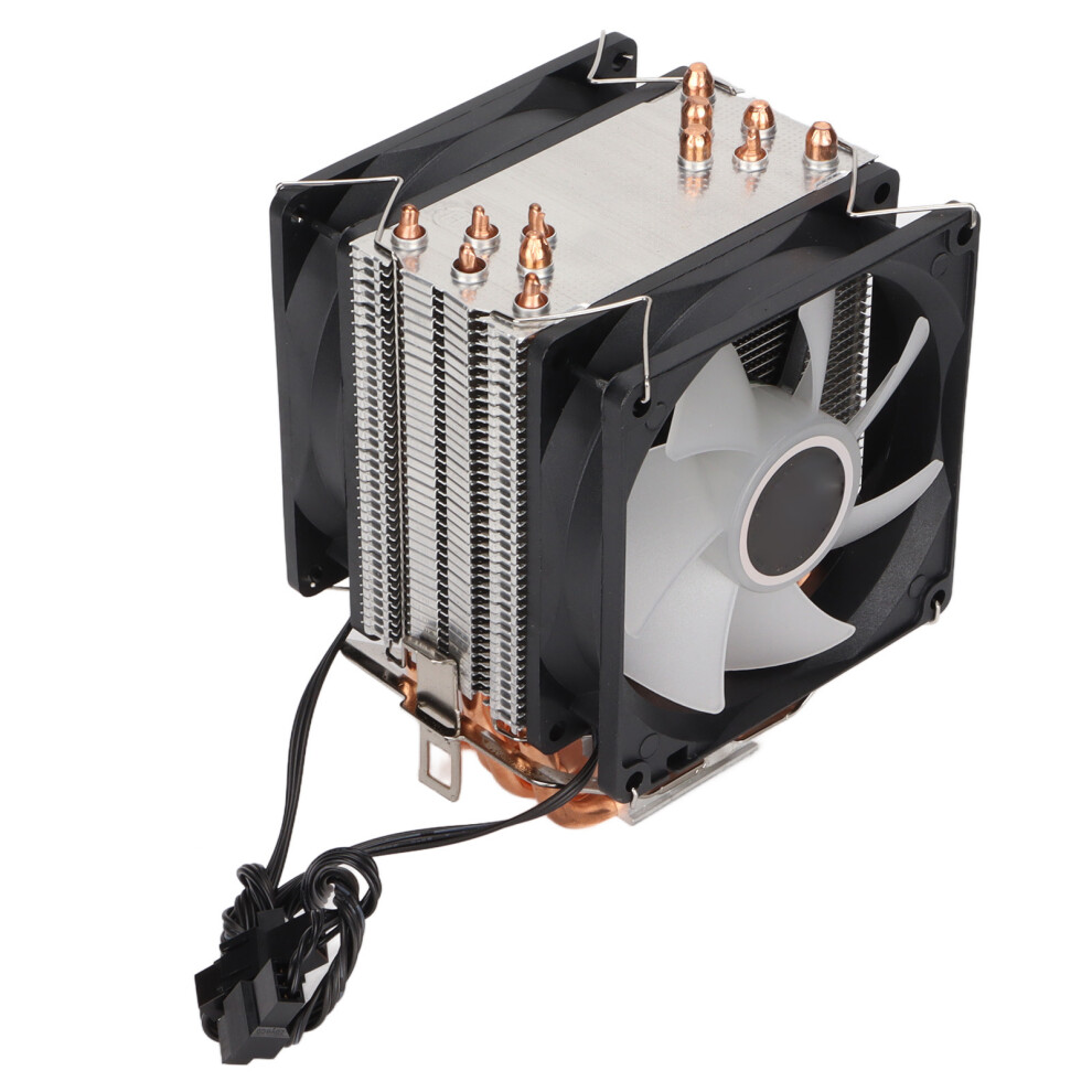 Rgb Cpu Cooler Dual Fan 90X90x25mm Silence 20Db Multi-Color 5041376704272