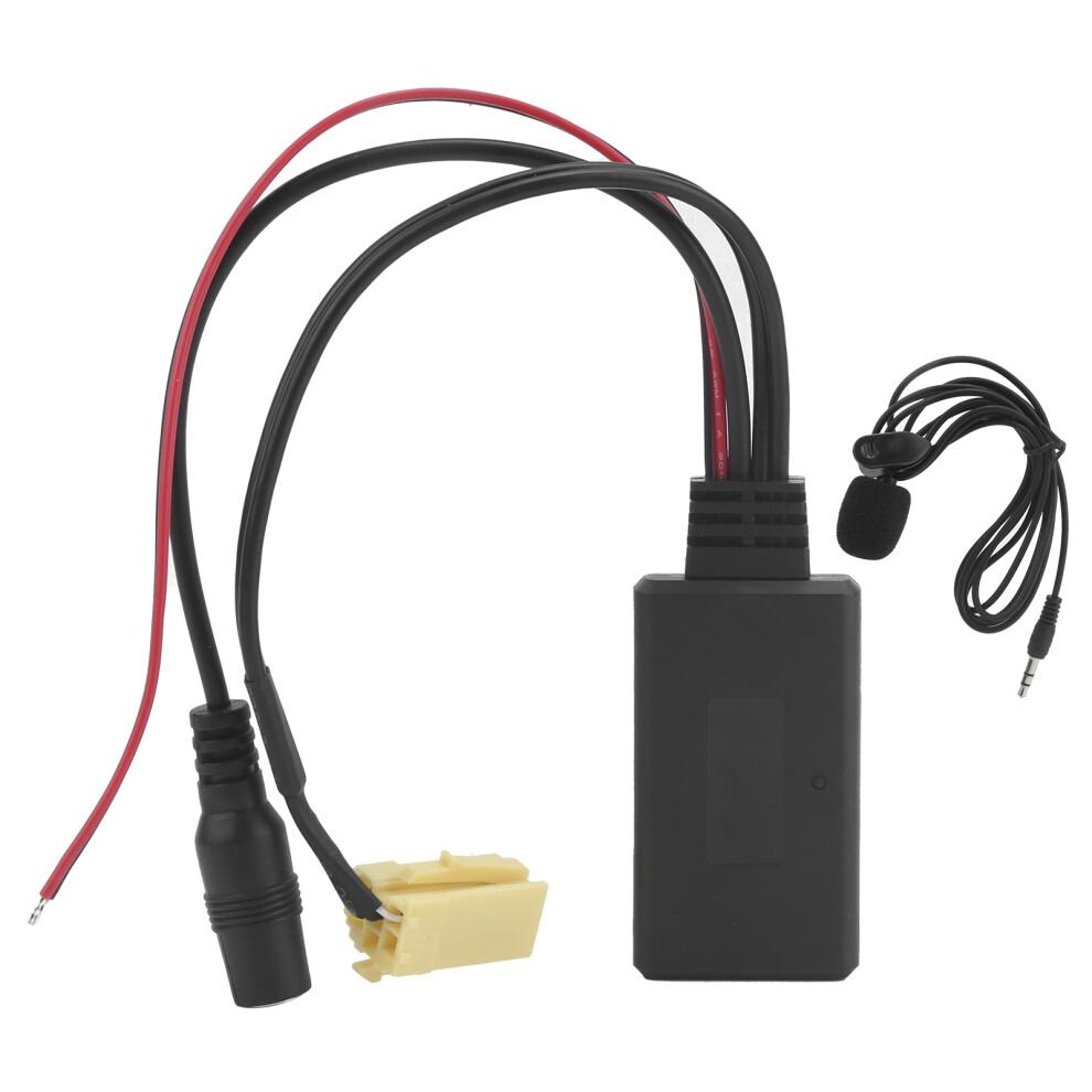 Bluetooth Aux In Adapter For Car Audio System, Car Audio Cable With Stereo Full Speed Bluetooth 5.0 Technology, Abs Material Support Mp3 Format Audio 9358999828893