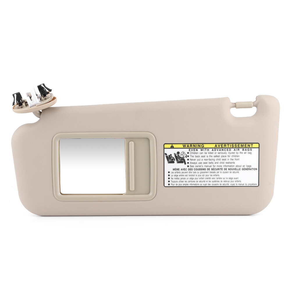 Sun Visor With Vanity For 2006-2013 Toyota Rav4, Driver Side Sun Visor Replacement 74320-42501-A1, Abs Reinforced Construction, Durable Light 9358999829692