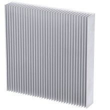 Dissipatore di calore per dispositivi ad alta potenza, componenti di raffreddamento in alluminio ad alta potenza con design a denti fitti per una