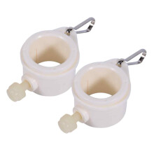 Flagpole Accessories, Mounting Rings with Hard Plastic & Metal Clip for Independent Movement, Tangle Free Flagpole Rings for 1" Diameter Pole