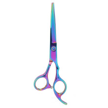Ciseaux de coiffure Muffler Design, outils en acier inoxydable avec poignée ergonomique et vis réglables pour des coupes précises en salon et à