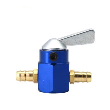 Motorcycle Fuel Tap 8mm Aluminum Gasoline Switch Valve for Carburetor Engine Performance Blue