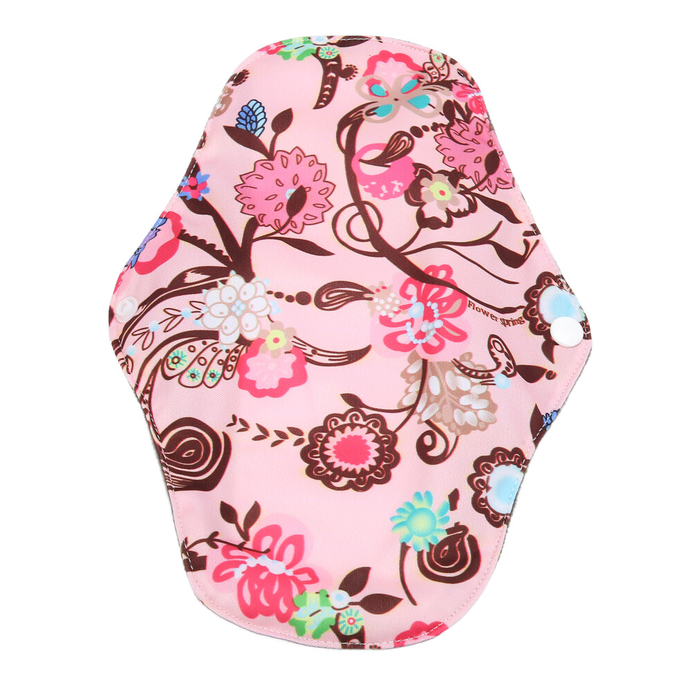 2Pcs Bamboo Charcoal Menstrual Pads, Washable & Reusable, 18x25cm