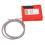 Lockout-Tagout-Kabelschloss, Edelstahl, 4