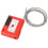 Lockout-Tagout-Kabelschloss, Edelstahl, 3