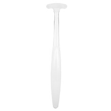 Oral Cleaning Tools, Reusable Scraper for Daily Fresh Breath, Ergonomically Designed Household Tongue Brush for Convenient Travel (White Transparent)