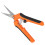 Spring Loaded Stainless Steel Garden Shears 6.5in Orange Pruning Scissors 6