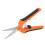 Spring Loaded Stainless Steel Garden Shears 6.5in Orange Pruning Scissors 15