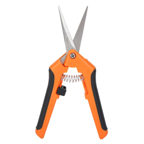 Federstahl-Gartenschere mit Feder, 16,5 cm Schnittschere in Orange 1