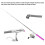 Lila Mini-Stiftform Angelausrüstung, 94cm, 1-3kg 3