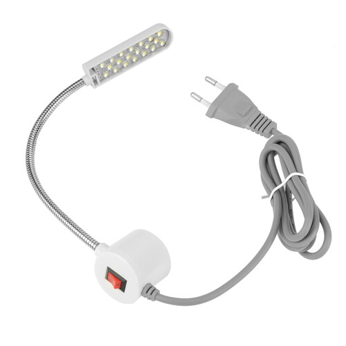 Led Light For Sewing Machine, Bright Light LED Lamp Adjustable Magnetic Base Work Lamp, Long Hose Can Transform Lighting Position Easily With