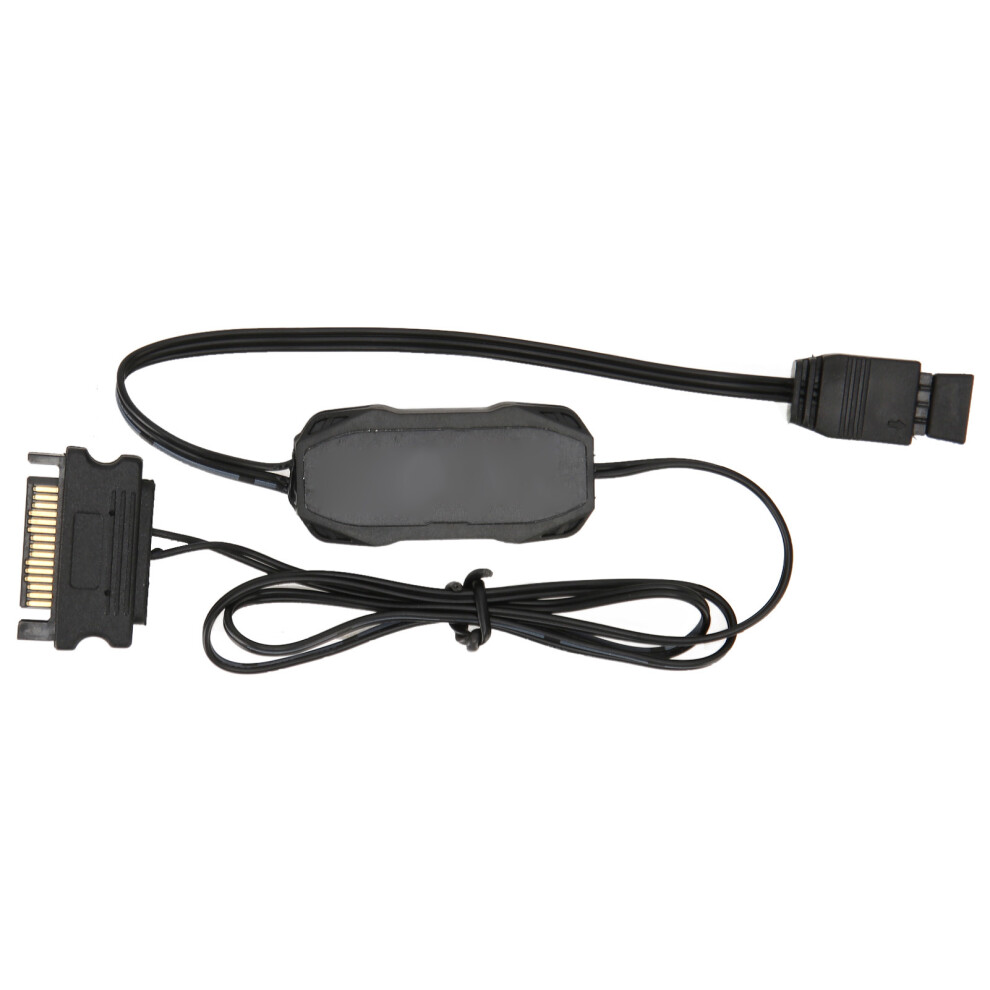 Argb Controller With Multiple Lighting Modes, 5V 3Pin Argb Manual Control For Dynamic Lighting Effects, Built-In Lighting Mode, Sata Power Supply, No 9358999830353