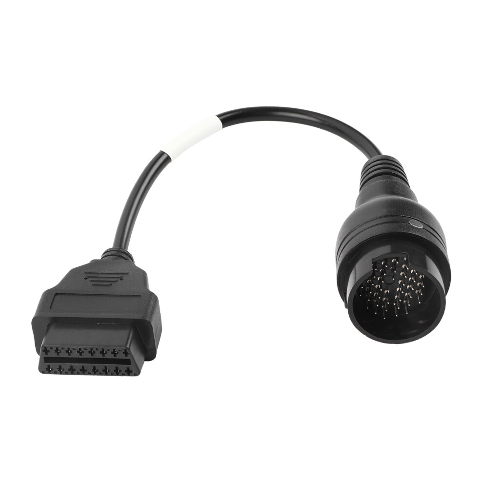 Obd Obd2 Car Diagnostic Adapter, 38 Pin To 16 Pin Diagnostic Adapter Connector Cable For Iveco Truck, Mercedes Benz 38Pin Connector Compatible With 9358999830186