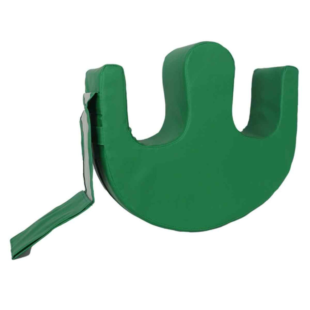 U-Shaped Pillow for Patient Repositioning Assistance, Bedridden Patient Turning Device Featuring PU Leather Construction, Anti-Bedsore Support Pad