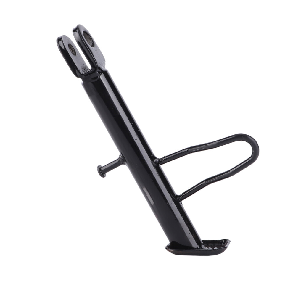 Motorcycle Kickstand Stainless Steel 18Cm Nonslip Parking Foot Support Black 8761376714794