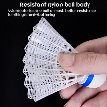 12 Stück Nylon-Schläger – Hochgeschwindigkeits-Badmintonbälle, langlebig für Indoor- und Outdoor-Einsatz