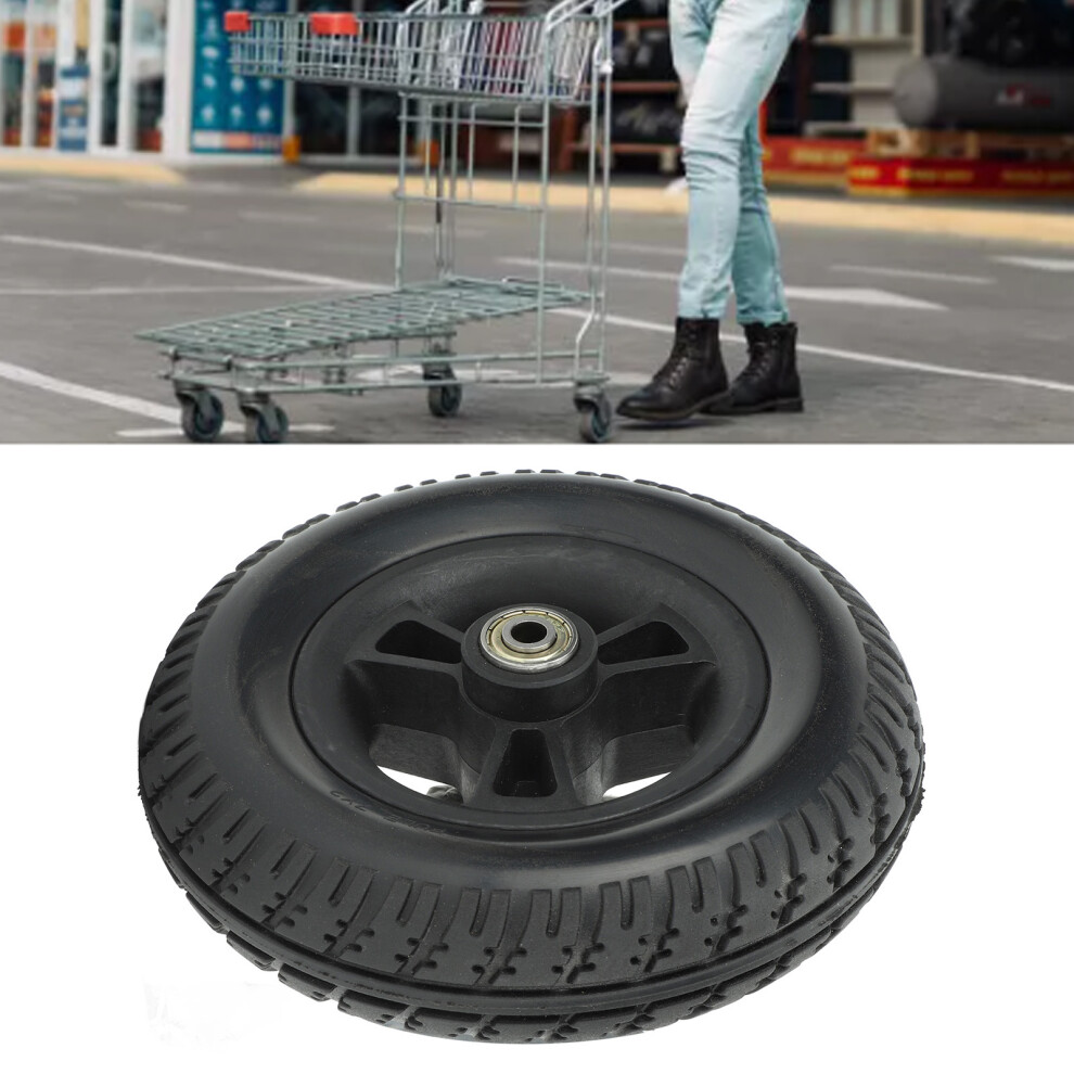 7in Solid PU Wheelchair Wheel Replacement - Non Slip & Durable
