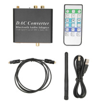 Convertor digital-analogic de înaltă calitate cu ieșire RCA, receptor Bluetooth 5.0, plug and play, prize placate cu aur, intrare și ieșire