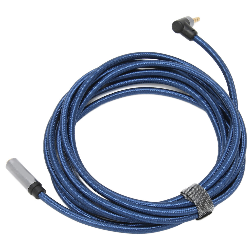 9.8Ft 3.5Mm Female To Male 4 Pole Audio Extension Cord 90 Degree Right Angle 6911376719868