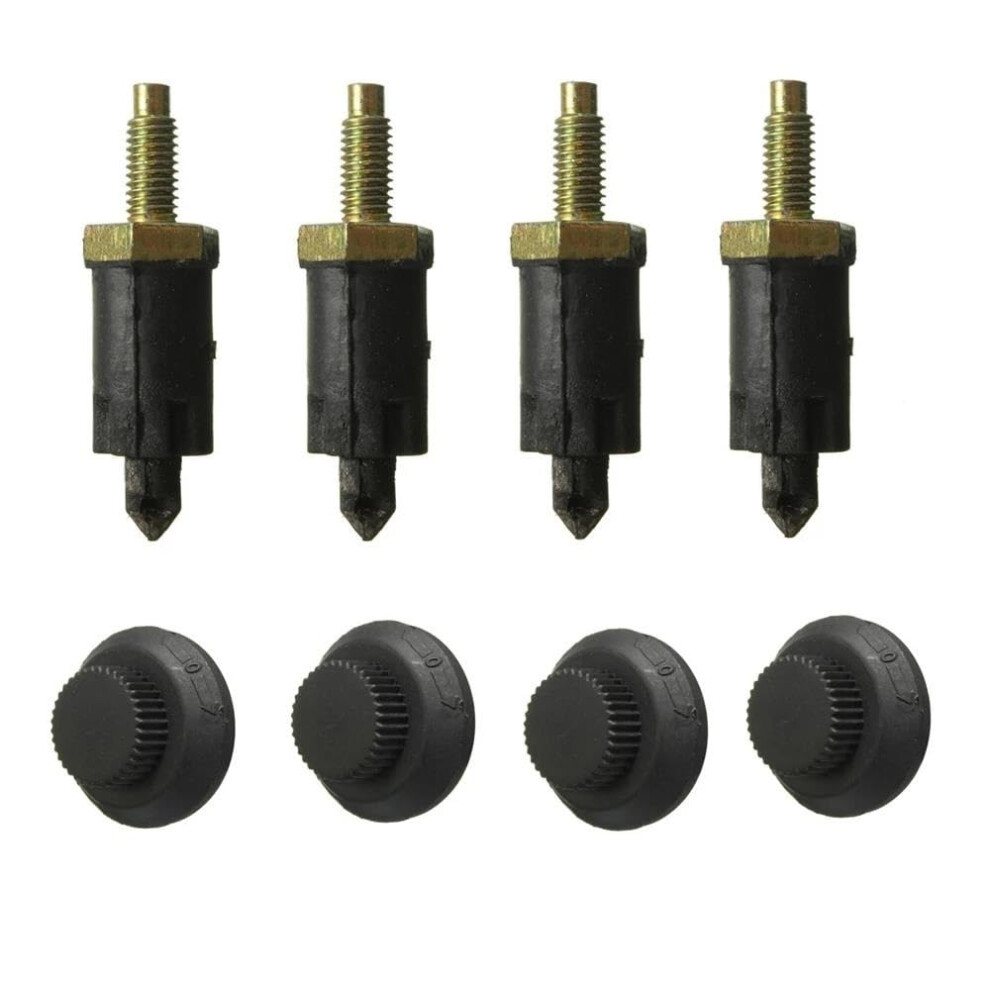 Steel Wheel Lug Bolts 4Pcs For Peugeot 307 406, Secure Wheel Connection, Corrosionresistant Finish 9187378504666