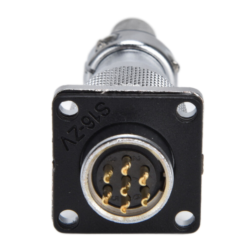 400V Ws16 Waterproof Aviation Plug Socket Connector, 7 Cores, Zinc Alloy 6911376721304