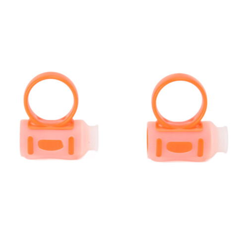 Orange White Silicone Drum Stick Aid with Finger Control Clip for Beginners 1