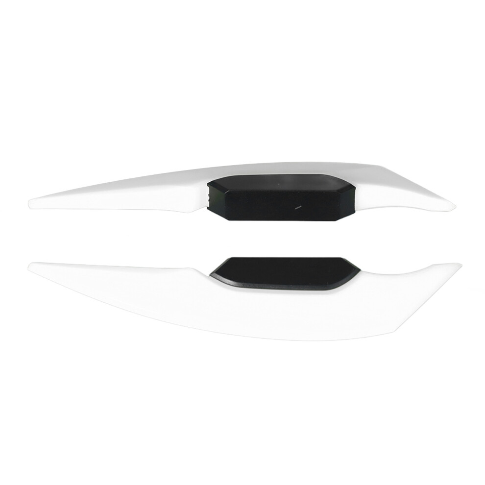 Motorbike Aero Wing Spoiler Pair Universal Fit For Motorcycles & E-Bikes White 4641376721432