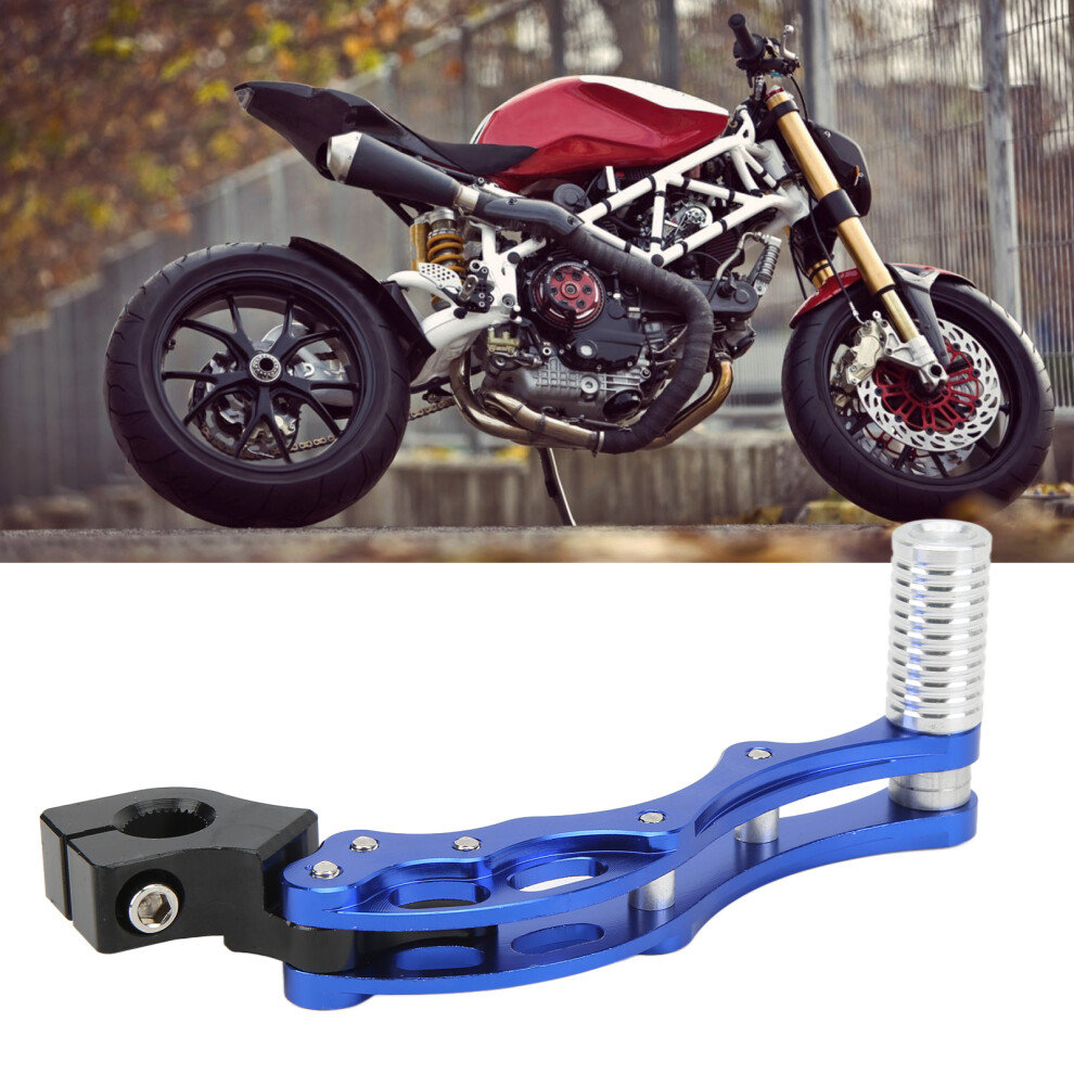 Motorcycle & Scooter Kick Start Lever Aluminum Alloy Universal Fit Blue 3721376721456