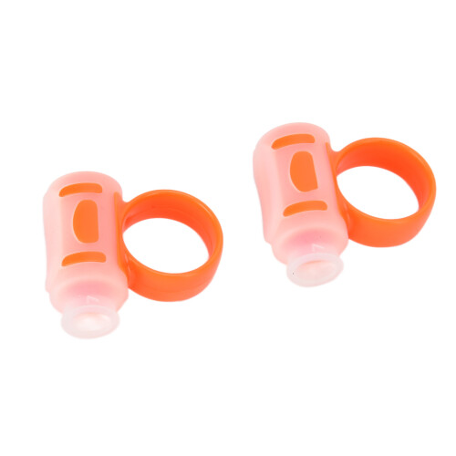 Orange White Silicone Drum Stick Aid with Finger Control Clip for Beginners 2