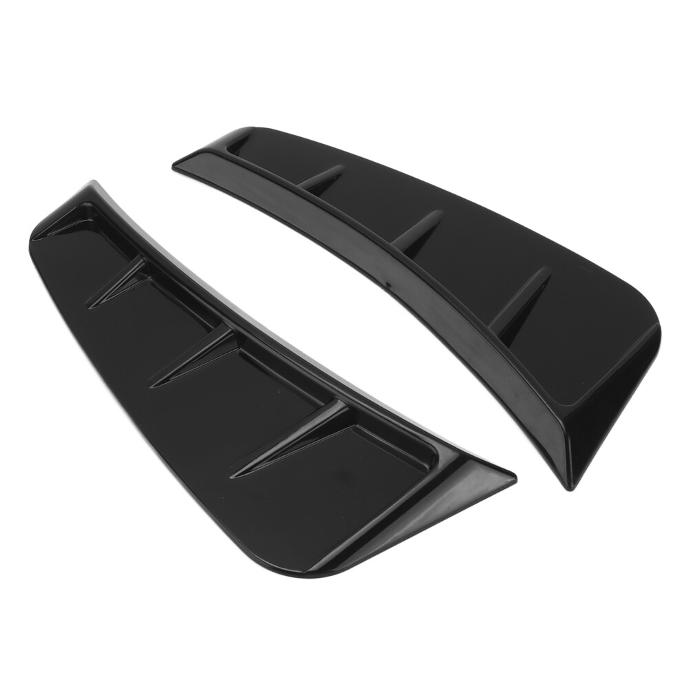 Universal Glossy Abs Car Wing Vent Cover Trim For Enhanced Performance Black 4251376722249