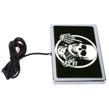 DC12V 4x6in LED Flag Light Skeleton Pattern for Motorcycles & UTVs