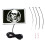 DC12V 4x6in LED Flag Light Skeleton Pattern for Motorcycles & UTVs 2