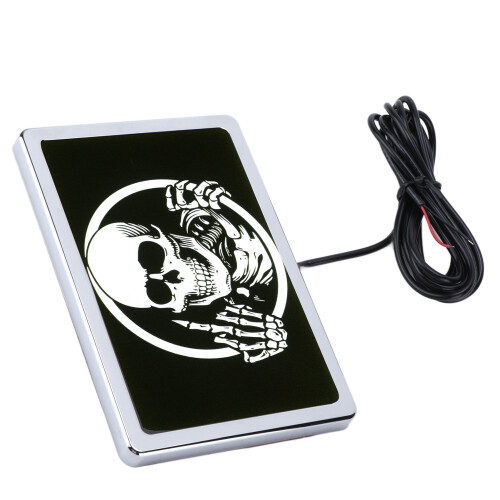 DC12V 4x6in LED Flag Light Skeleton Pattern for Motorcycles & UTVs 2