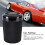 LED Car Ashtray with Blue Light Fireproof Design Black 3W 7