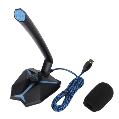 USB Computer Microphone Omnidirectional Condenser Plug and Play with Mute Button Noise Reduction for Gaming Podcast Streaming Voice Chat