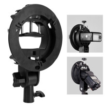 S-Typ Bowens Mount Blitzstückhalter ABS Schwarz 446g