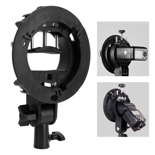 S-Typ Bowens Mount Blitzstückhalter ABS Schwarz 446g