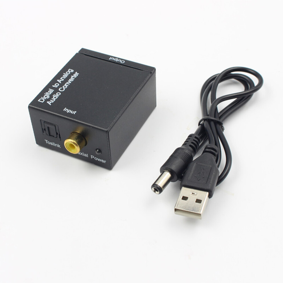 Optical Coaxial To Analog Audio, Toslink To Analog Audio, Converts Digital Coaxial Or Fiber Spdif Input To Rca Analog Stereo Output With 9358999832739
