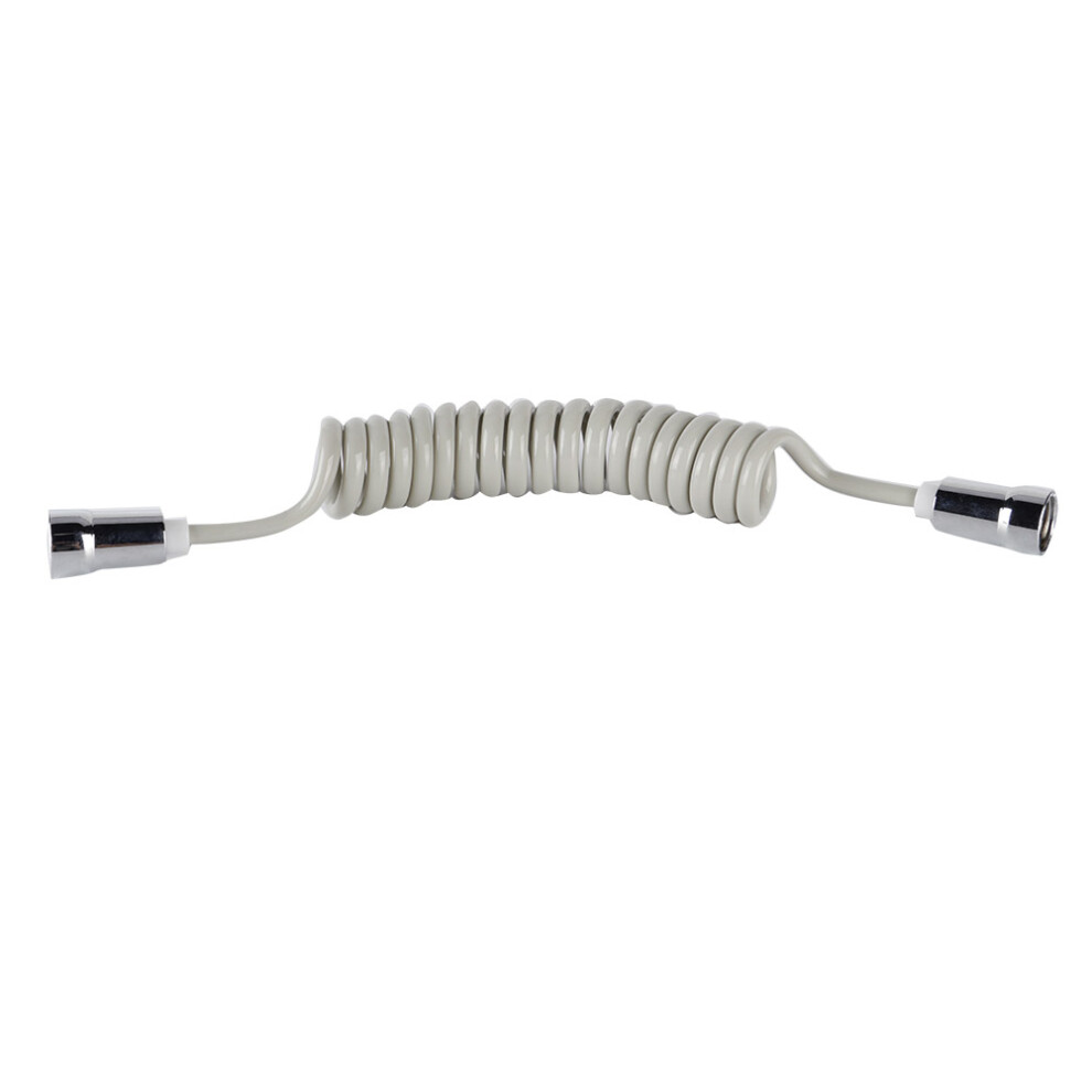 Bidet Sprayer Tube With Spring Design, Flexible Telescopic Bidet Hose For Toilet Faucet Basin Shower, Grey Spiral Expandable Water Plumbing Hose 9358999832296
