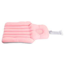 Cuscino per testa e collo per vasca da bagno rosa, morbido cuscino in polistirolo