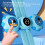 Training Touch Counter  Interactive Jump Height, Voice Broadcast, Adjustable Height Sensor, Growth Tool, Blue 5