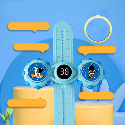 Training Touch Counter  Interactive Jump Height, Voice Broadcast, Adjustable Height Sensor, Growth Tool, Blue 1