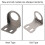 Supporto antenna in acciaio inox per Dmax Silver 5