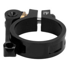 Faltbares Fahrrad-Sattelstützen-Klammer 41 mm CNC Aluminiumlegierung Schnellverschluss Schwarz