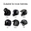 Bluetooth 5.0 Motorradhelm-Headset Stereoklang Sprachmikrofon 9