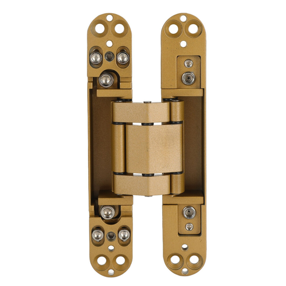 Gold 180 Adjustable Door Hinges 3D Folding For Wooden Doors 40Kg Load 7681376739065