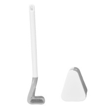 Hängende Golf Toilettenbürste, Langgriff, Weiß, 415 mm