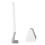 Hanging Golf Toilet Brush, Long Handle, White, 415mm 1