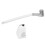 Hanging Golf Toilet Brush, Long Handle, White, 415mm 14